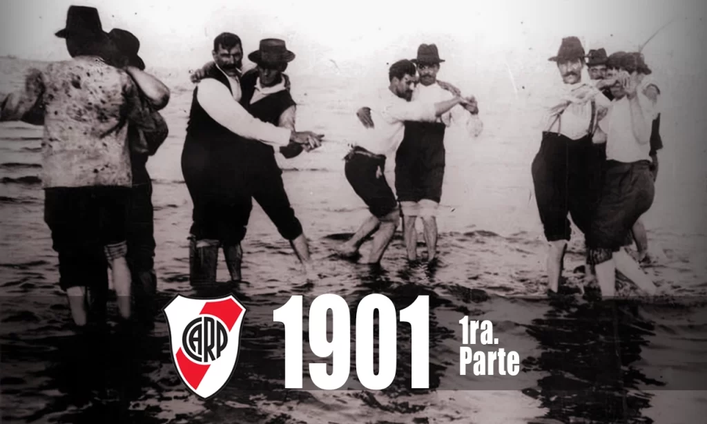 Hombres bailando tango, año 1901