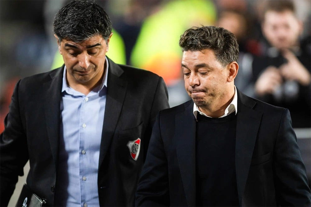 Matías Biscay y Marcelo Gallardo