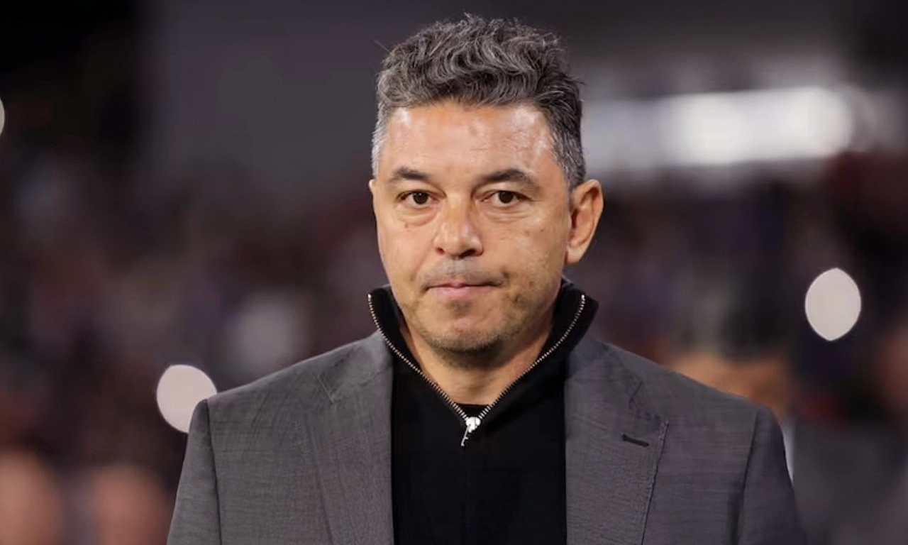 Marcelo Gallardo, pensativo