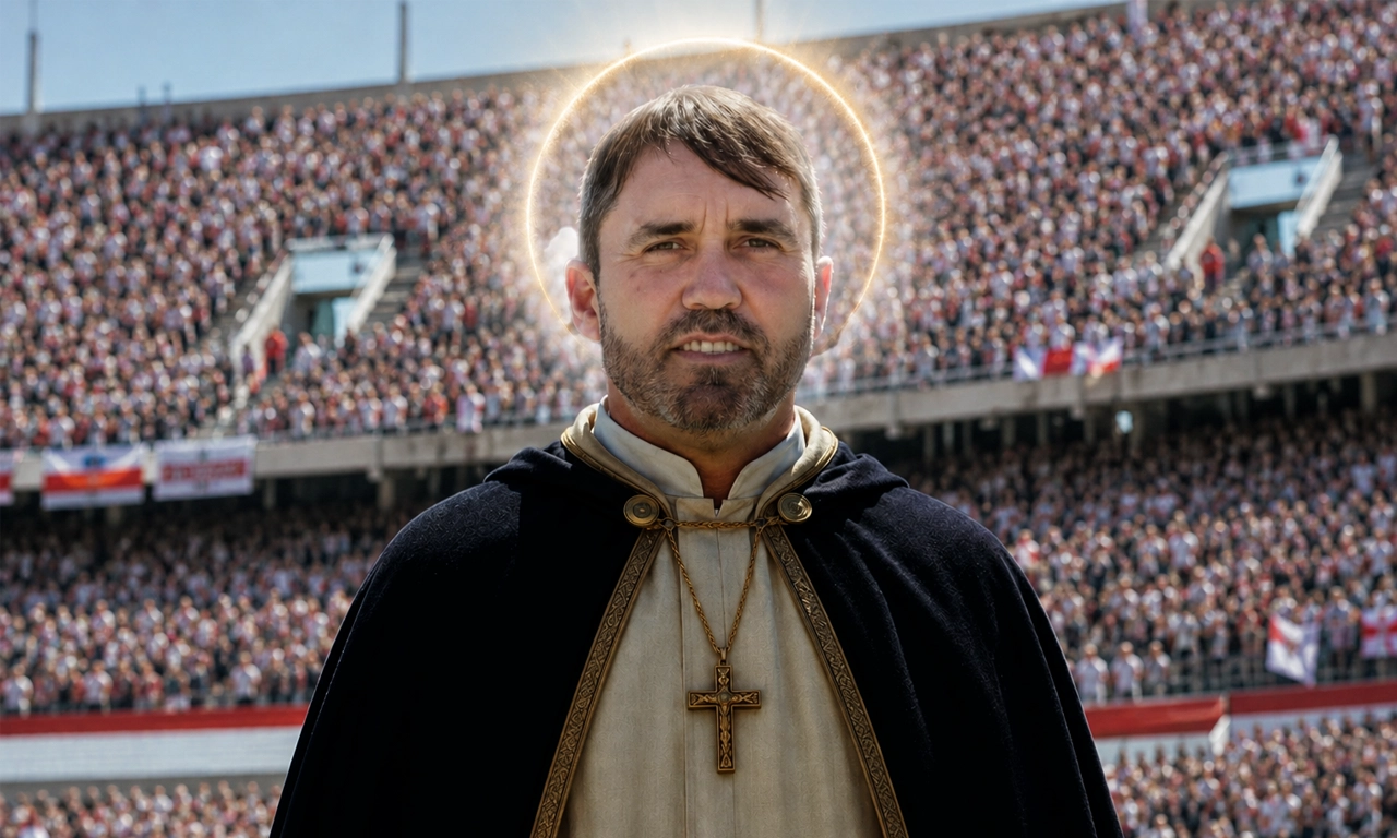 Chacho Coudet como si fuese un santo milagroso